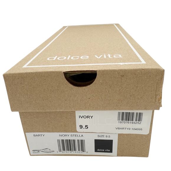 Dolce Vita Barty Thong Flip Flop Sandals in Ivory Leather Shoes Size US 9.5 - Picture 10 of 11